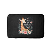 Giraffe Mama van de Verjaardag Meisje Matching Fam Badmat (Voorkant)
