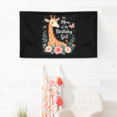 Giraffe Mama van de Verjaardag Meisje Matching Fam Spandoek (Insitu)