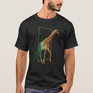 Giraffe Mannen Dierenmotif Vrouwendieren Giraff T-shirt