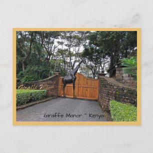 Giraffe Manor in Kenia Briefkaart
