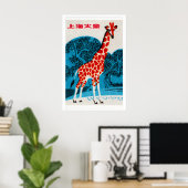 Giraffe - Matchbox Print - Esthetische wanddecorat (Thuiskantoor)