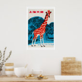 Giraffe - Matchbox Print - Esthetische wanddecorat (Keuken)