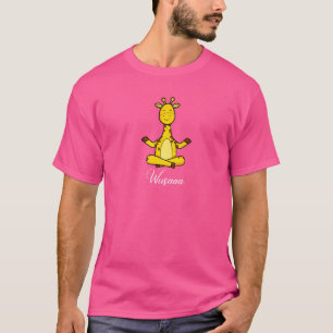 Giraffe Meditation Sunflower Breathe Deep Wusaaa C T-shirt