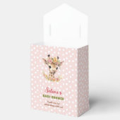 Giraffe Meisje Baby shower Roze Groen Safari Wild Bedankdoosjes (Geopend)
