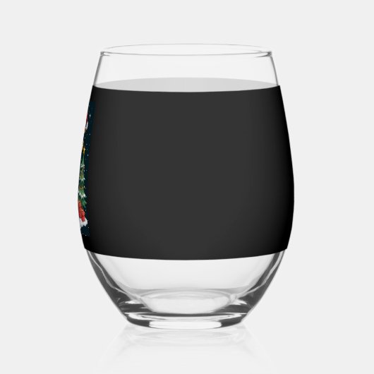 Giraffe Merry Christmas Tree Lighting Santa Giraff Wijnglas Zonder Voet (Links)