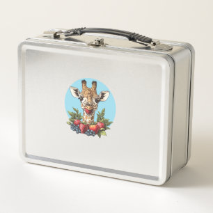 Giraffe Met Aardbeien Bosbessen Appels