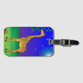 Giraffe met Bagagelabel (Voorkant (horizontaal))