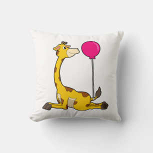 Giraffe met ballon kussen