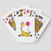 Giraffe met ballon pokerkaarten (Achterkant)