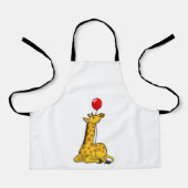 Giraffe met ballon schort (Voorkant)