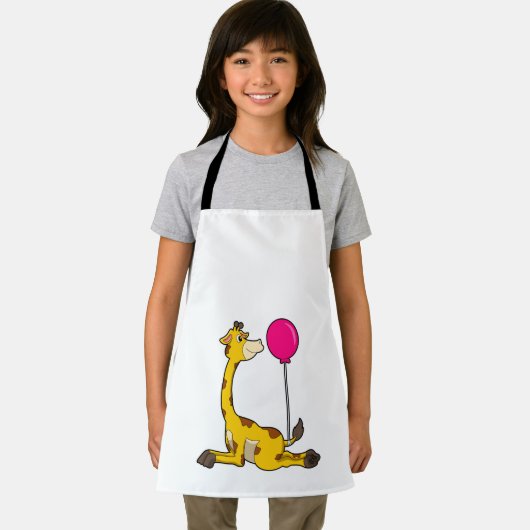 Giraffe met ballon schort (Insitu)