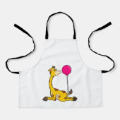 Giraffe met ballon schort (Voorkant)