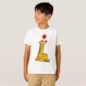 Giraffe met ballon t-shirt (Voorkant volledig)