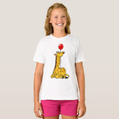 Giraffe met ballon t-shirt (Voorkant volledig)