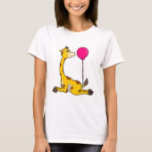 Giraffe met ballon t-shirt (Voorkant)