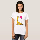 Giraffe met ballon t-shirt (Voorkant volledig)