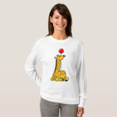 Giraffe met ballon t-shirt (Voorkant volledig)