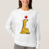 Giraffe met ballon t-shirt (Voorkant)