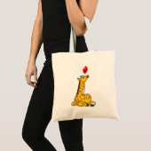 Giraffe met ballon tote bag (Voorkant (product))