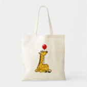 Giraffe met ballon tote bag (Voorkant)