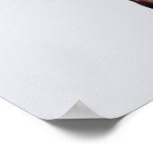 Giraffe met bril die roze bruinkgom blaast poster (Hoek)