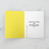 Giraffe met bril op pooldots kaart (Binnen)