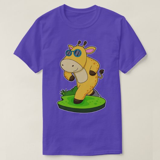 Giraffe met bril t-shirt (Design voorkant)