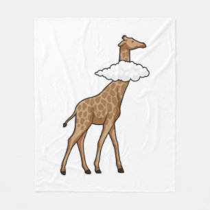 Giraffe met cloud fleece deken