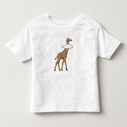 Giraffe met cloud kinder shirts (Voorkant)