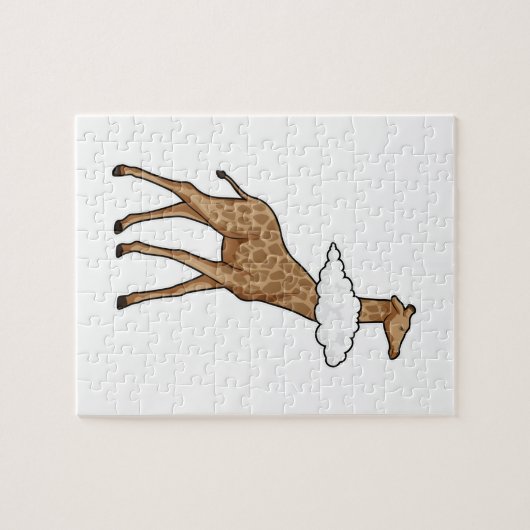 Giraffe met cloud legpuzzel (Horizontaal)