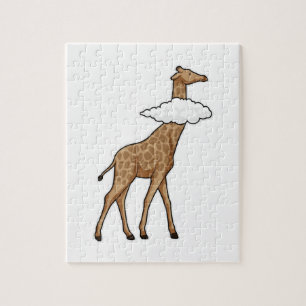 Giraffe met cloud legpuzzel