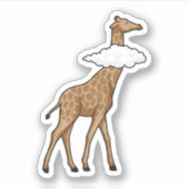 Giraffe met cloud sticker (Voorkant)