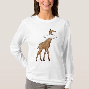 Giraffe met cloud t-shirt