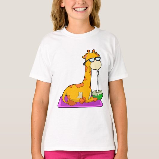 Giraffe met Coconut T-shirt (Voorkant)