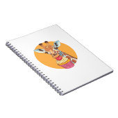 Giraffe met cupcake notitieboek (Rechterzijde)