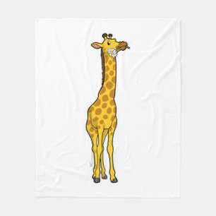 Giraffe met Daisy Fleece Deken