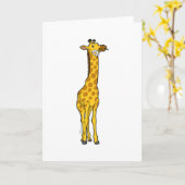 Giraffe met Daisy Kaart (Gele Bloem)
