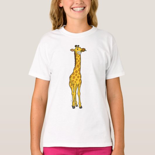 Giraffe met Daisy T-shirt (Voorkant)