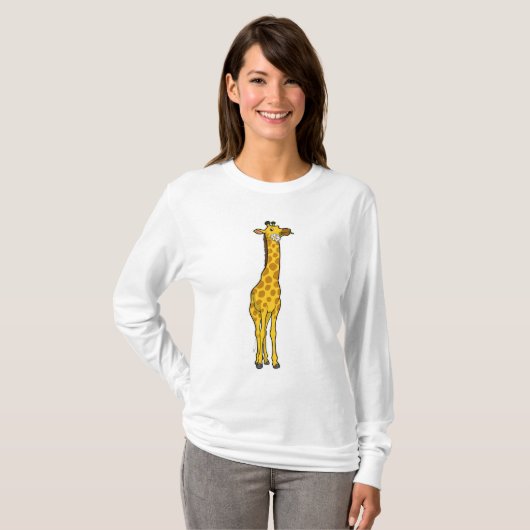 Giraffe met Daisy T-shirt (Voorkant volledig)