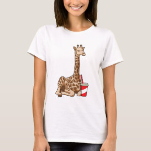 Giraffe met Drink T-shirt