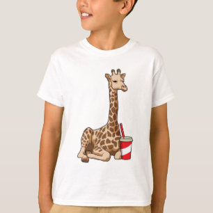 Giraffe met Drink T-shirt