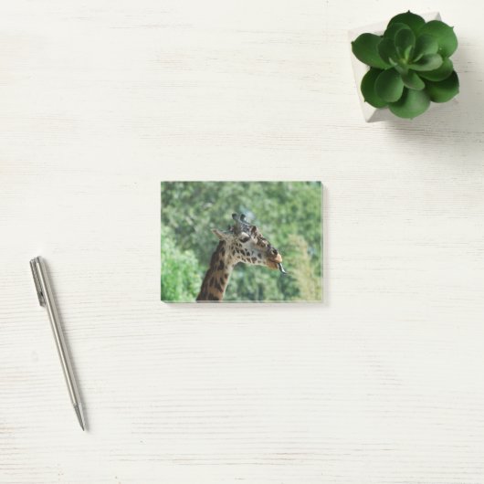 Giraffe met een lange tong post-it® notes (Kantoor)