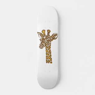 Giraffe met etnische en stammenornamenten persoonlijk skateboard