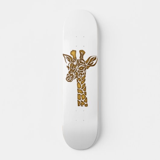 Giraffe met etnische en stammenornamenten persoonlijk skateboard (Voorkant)