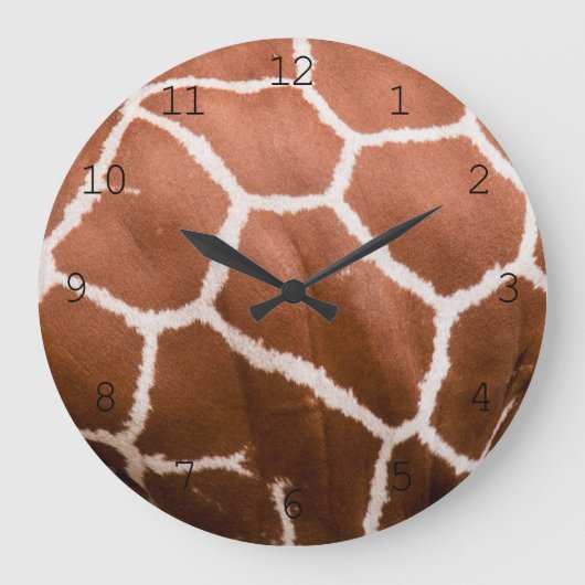 Giraffe met getallen grote klok (Voorkant)