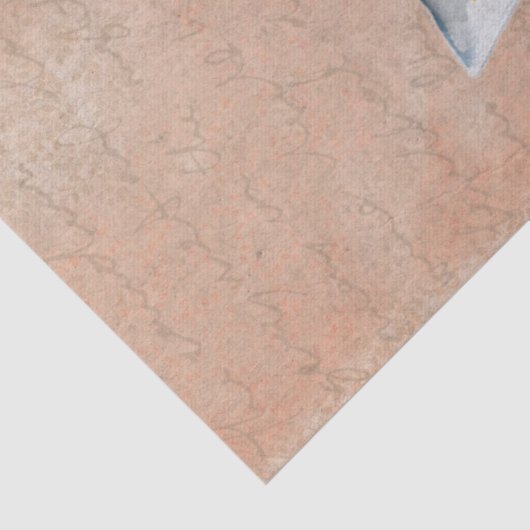 Giraffe met Handschrift Achtergrond Decoupage Tissuepapier (Detail)