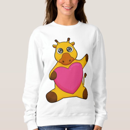 Giraffe met hart trui (Voorkant)