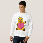 Giraffe met hart trui (Voorkant volledig)
