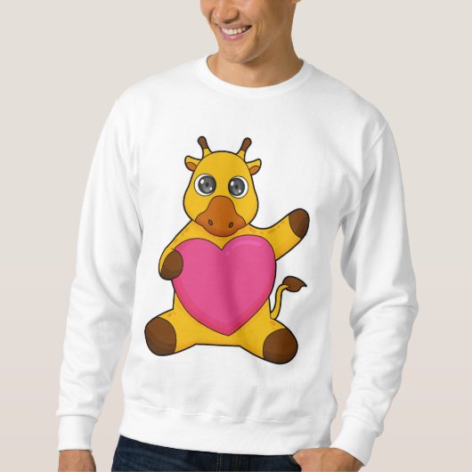 Giraffe met hart trui (Voorkant)
