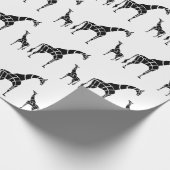Giraffe met kalf cadeaupapier (Hoek)